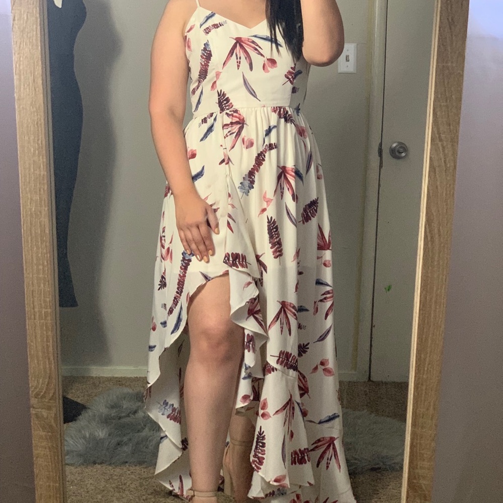 Maxi Feather Dress